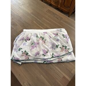 Cottage Core 90's Vintage Purple Lilac Twin Bed Skirt